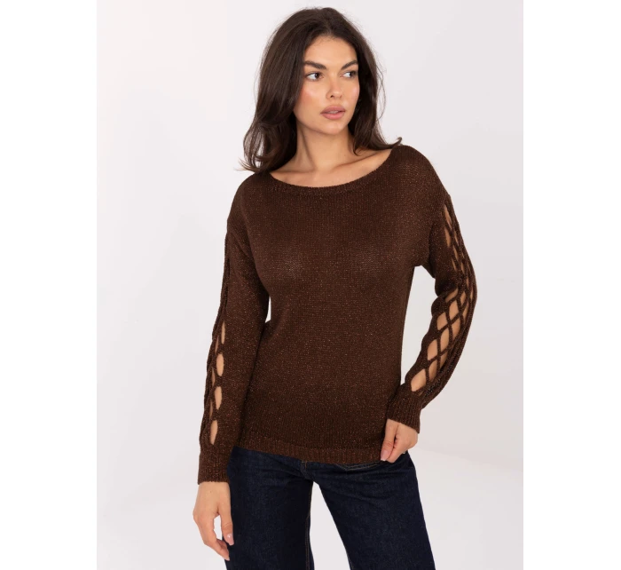 Jumper MI SW 1606.96 tmavě hnědý Jumper MI SW 1606.96 tmavě hnědý