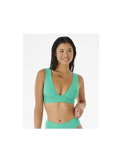 Plavková podprsenka RIP CURL Premium Surf Deep V zelená