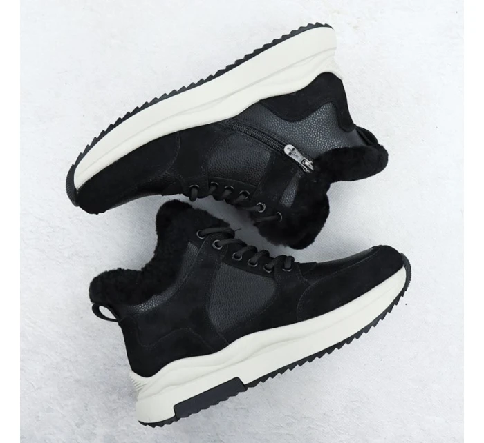 Dámské kožené kozačky na platformě černé Filippo DBT7240 Dámské kožené kozačky na platformě černé Filippo DBT7240