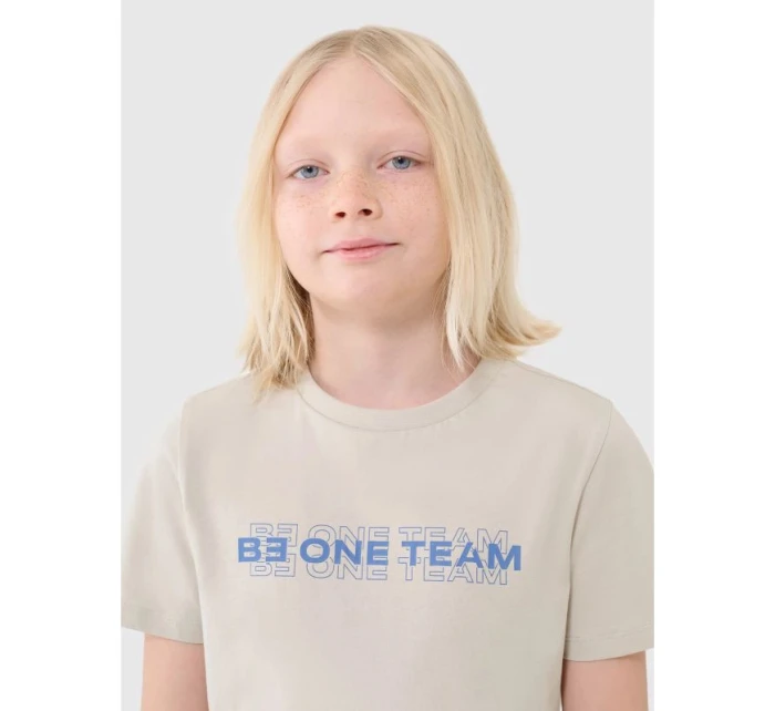 Chlapecké bavlněné tričko 4F 4FJWSS25TTSHM2186-12S Chlapecké bavlněné tričko 4F 4FJWSS25TTSHM2186-12S