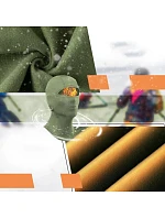 Qunature lyžařský plášť 13230023015 bike motorbike balaclava velikost L - zelená