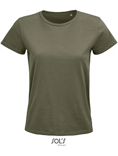SOL'S Pioneer Women Dámské tričko z bio bavlny 25.3579 khaki
