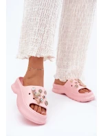 Pěnové Dámské Pantofle Se Zlatými Prstýnky Růžové Hortiana Pěnové Dámské Pantofle Se Zlatými Prstýnky Růžové Hortiana