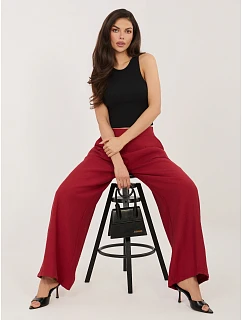 Kalhoty D60103M62449E3 tmavě červená