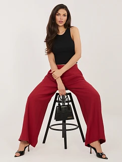 Kalhoty D60103M62449E3 tmavě červená