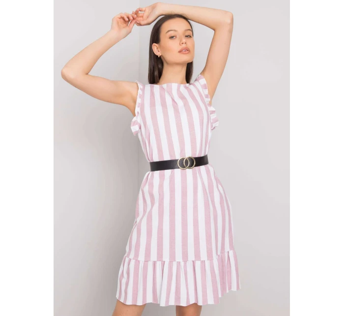 Sukienka DHJ SK model 21141985 ciemny różowy - FPrice Sukienka DHJ SK model 21141985 ciemny różowy - FPrice