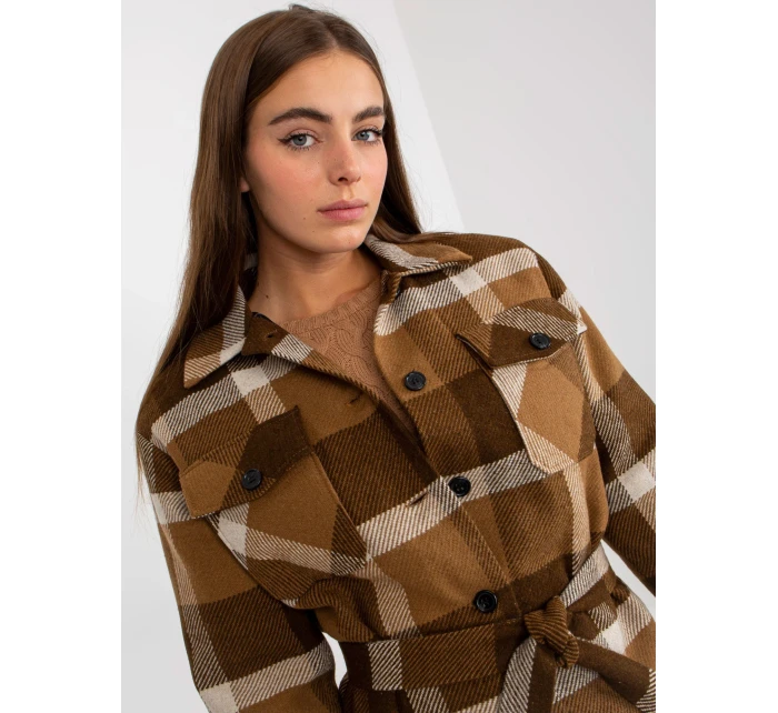 Dámský kabát LK PL  tmavě lila model 17761044 - FPrice