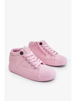 Dětské klasické vysoké tenisky Big Star LL374003 růžové Dětské klasické vysoké tenisky Big Star LL374003 růžové