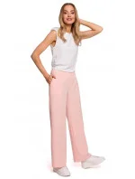 Dámské společenské kalhoty model 21151457 růžové - Moe