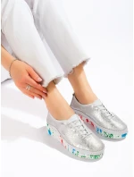 Módní polobotky dámské model 18476463 bez podpatku Módní polobotky dámské model 18476463 bez podpatku