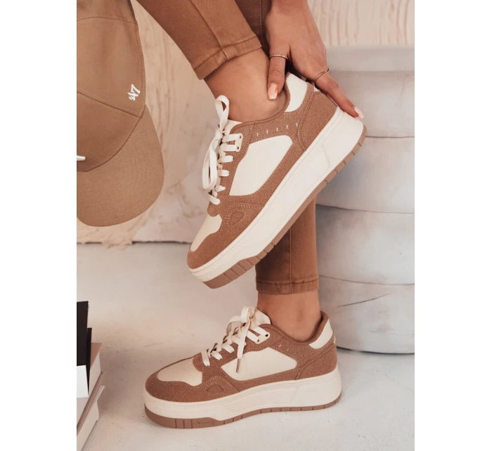 Dámské tenisky LETUR dark beige Dstreet ZY0470 Dámské tenisky LETUR dark beige Dstreet ZY0470