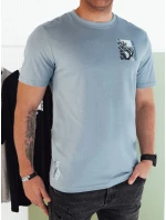 Pánské modré tričko s potiskem Dstreet RX5483