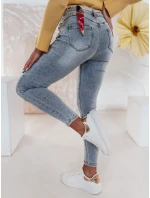 TRENDIFIX dámské úzké džínové kalhoty s páskem modré FashionStreet UY2481