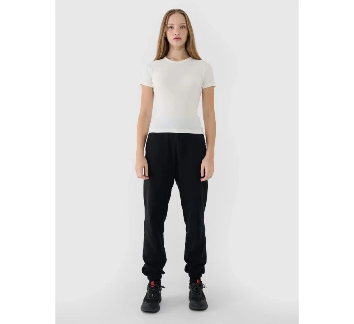 Dámské žebrované tričko 4F 4FWSS25TTSHF1968-11S Dámské žebrované tričko 4F 4FWSS25TTSHF1968-11S