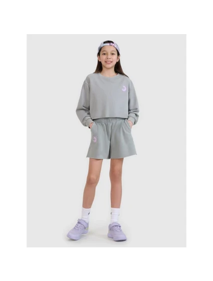 Dívčí mikina bez kapuce 4F 4FJWSS25TSWSF1504-25S Dívčí mikina bez kapuce 4F 4FJWSS25TSWSF1504-25S