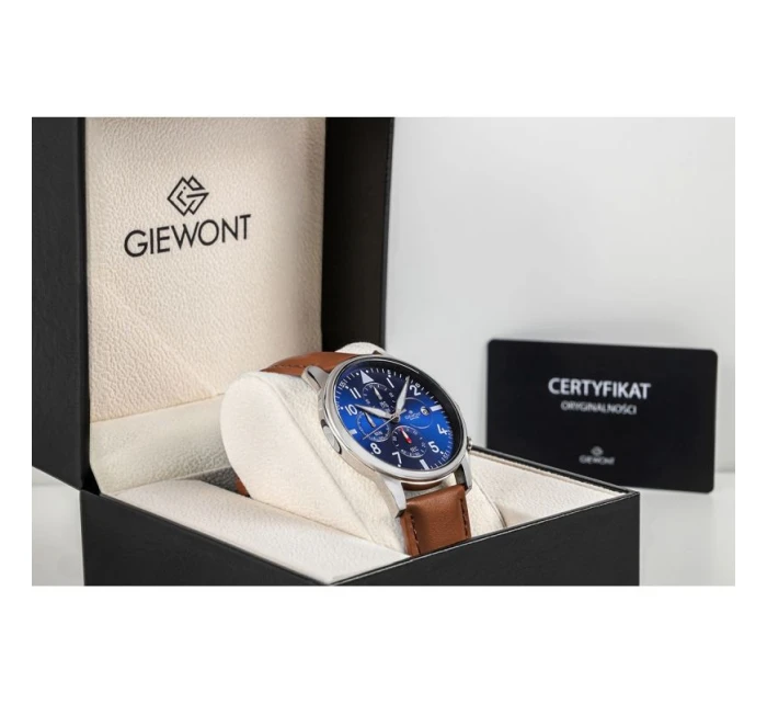 Pánské hodinky Giewont Chronograph Sapphire Brown and Blue GW5630-A6