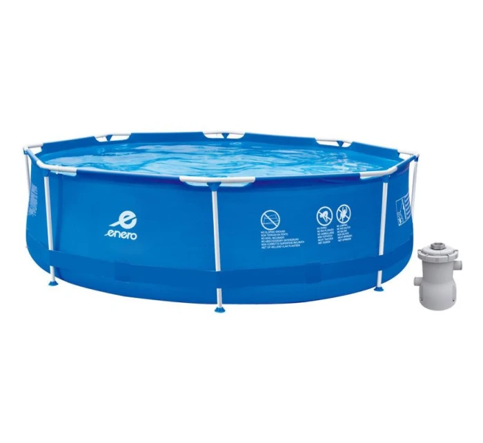 OVÁLNÝ RÁMOVÝ BAZÉN S FILTRAČNÍM ČERPADLEM 360X76CM ENERO