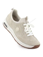 Dámské pohodlné béžové boty Rieker 44562-62