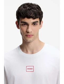 Hugo Loungewear pánská košile na spaní Laze BIANCO (50525236-101)