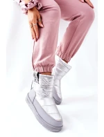 Dámské Sněhule Big Star model 21561942 Stříbrné - Big Star Shoes Dámské Sněhule Big Star model 21561942 Stříbrné - Big Star Shoes