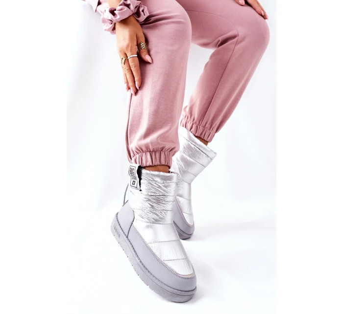 Dámské Sněhule Big Star model 21561942 Stříbrné - Big Star Shoes Dámské Sněhule Big Star model 21561942 Stříbrné - Big Star Shoes