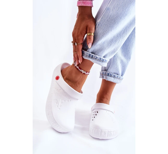 Dámské světlé pantofle Big Star model 21593824 Bíle - Big Star Shoes