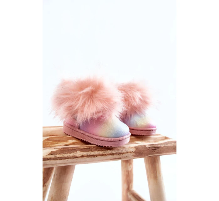 Dětské Kotníkové Boty Sněhule S Kožešinou Vícebarevný Ariana Dětské Kotníkové Boty Sněhule S Kožešinou Vícebarevný Ariana