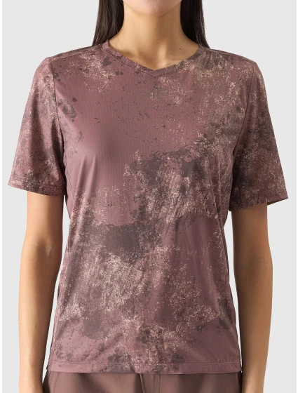 Dámské rychleschnoucí cyklistické triko 4F - růžové Dámské rychleschnoucí cyklistické triko 4F - růžové