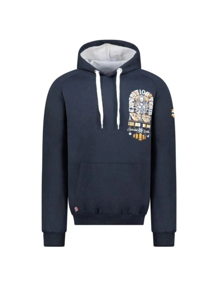 Pánská mikina WZ3016H/GN Šedá melanž s potiskem - Geographical Norway