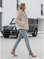 Dámský krátký béžový model 21990776 - Dstreet Dámský krátký béžový model 21990776 - Dstreet