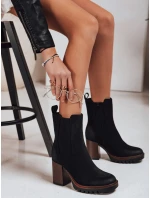 Dámské semišové kozačky černé model 21994994 - Dstreet