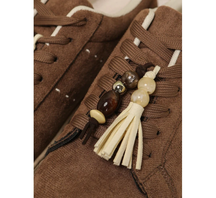 FashionStreet hnědé dámské tenisky ZY1413 FashionStreet hnědé dámské tenisky ZY1413