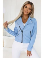 Semišová s dlouhými rukávy a zipy MODRÁ model 21227409 - numoco basic