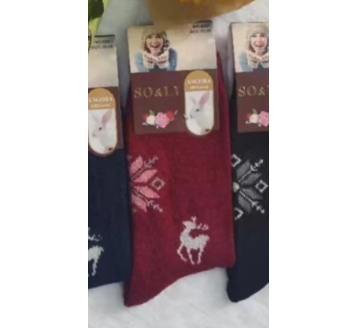 WiK SO&LI 002 dámské angorské ponožky 015 35-42