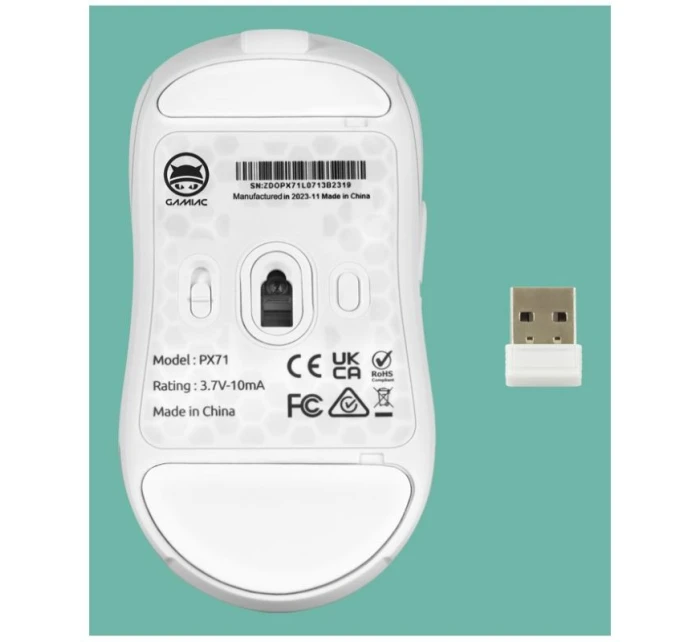 Herní myš GAMIAC PX71 - bílá Herní myš GAMIAC PX71 - bílá