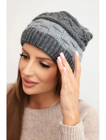 Čepice s rolováním Magda K293 camel