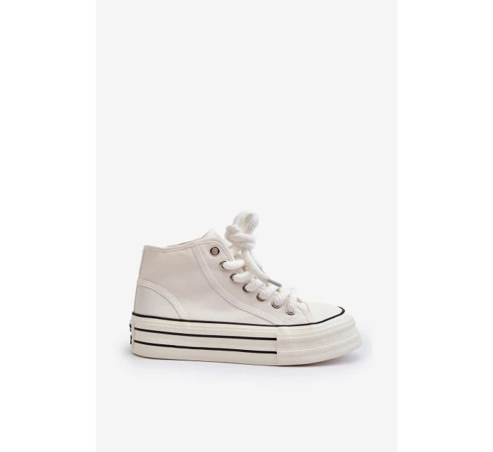 Dámské tenisky na platformě bílé Aineri Dámské tenisky na platformě bílé Aineri