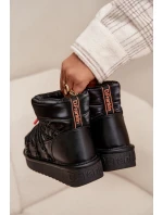 Dámské sněhule na platformě DFranklin DFSH370020 Černé