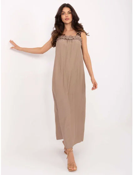 Sukienka MI SK model 21190967 ciemny bezowy - FPrice