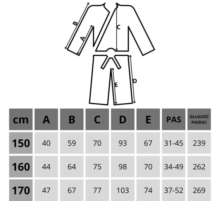 KIMONO ENERO PROFESSIONAL KARATE 170CM 8OZ