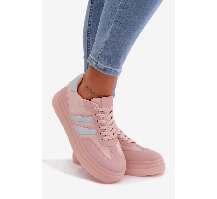 Dámské tenisky na platformě Růžové Galleria
