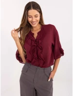 Koszula MI KS model 21219765 bordowy - FPrice