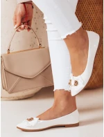 Dámské baleríny TEDBOW na podpatku bílé FashionStreet ZY0768