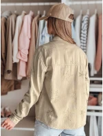 Dámská přechodná bunda v jedné velikosti v hvězdách STRASHINE hnědá FashionStreet TY4847 Dámská přechodná bunda v jedné velikosti v hvězdách STRASHINE hnědá FashionStreet TY4847