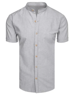 Pánské šedé tričko s krátkým rukávem FashionStreet KX1049