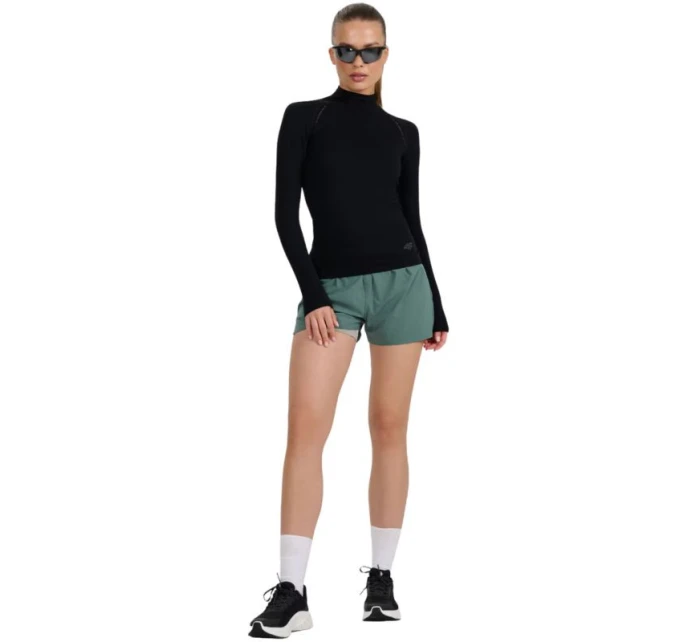 Dámské tričko s dlouhým rukávem 4F F419 deep black 4FWAW25TFLOF419 20S