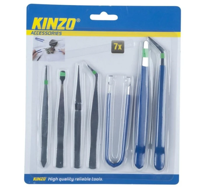 PINZETA SADA 7 KS KINZO