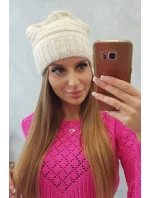 Dámská čepice Elora K336 ecru Dámská čepice Elora K336 ecru