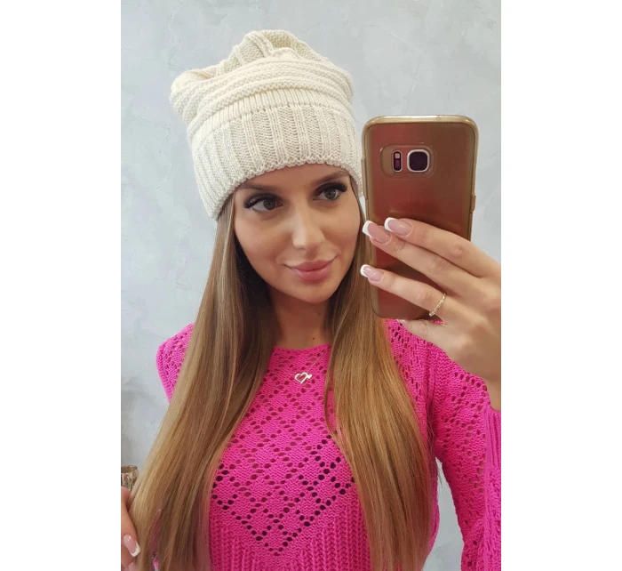 Dámská čepice Elora K336 ecru Dámská čepice Elora K336 ecru