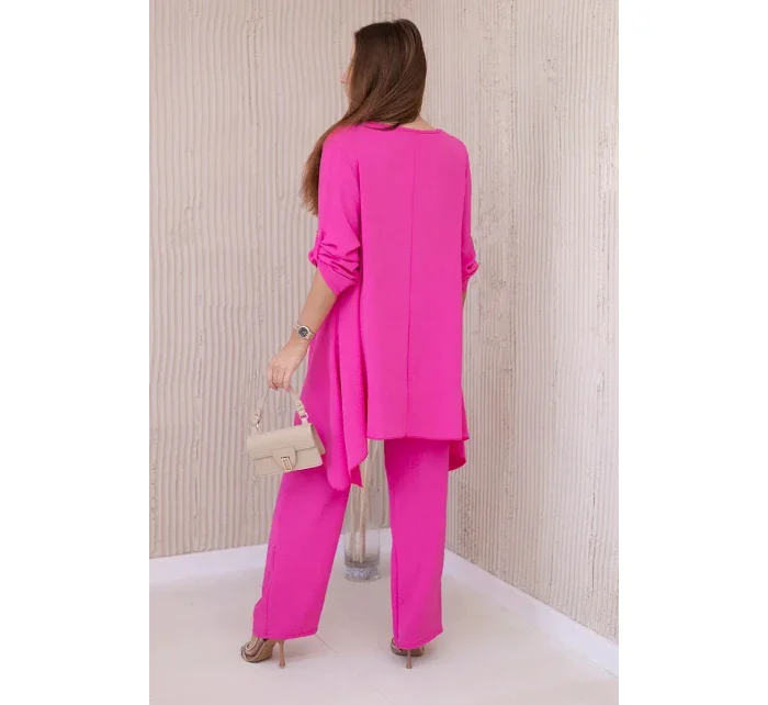 Sada halenky + kalhot s přívěskem fuchsie Sada halenky + kalhot s přívěskem fuchsie